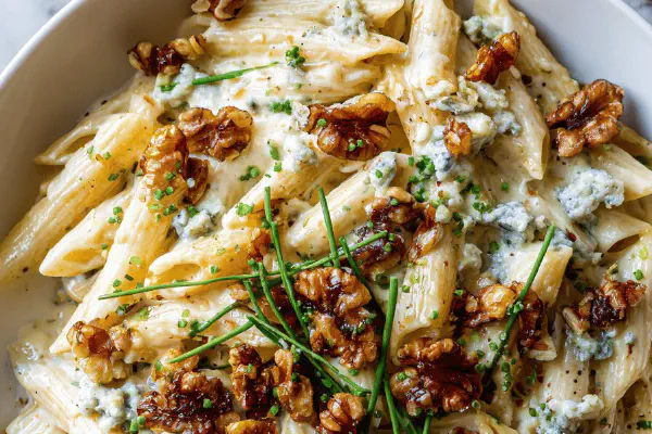 Farfalle with Mushrooms and Crispy Pancetta