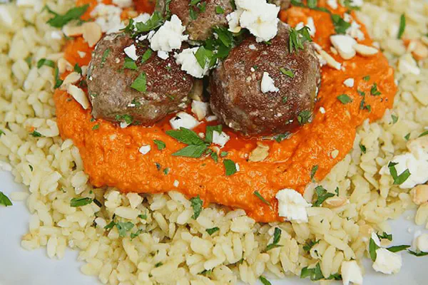 Herb Lamb Lollipops Romesco Twist