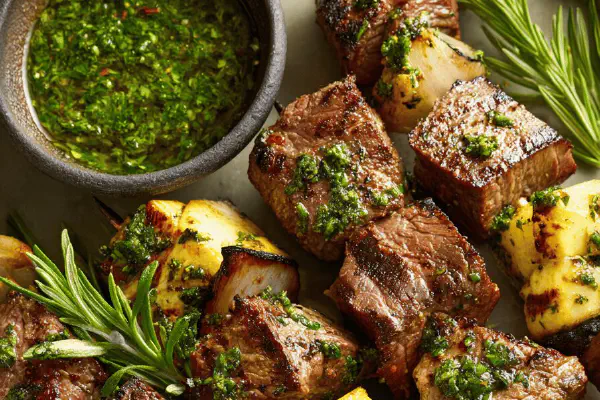 Beef and Veggie Kabobs