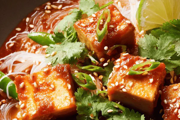 Crispy Tofu Rice Bowls