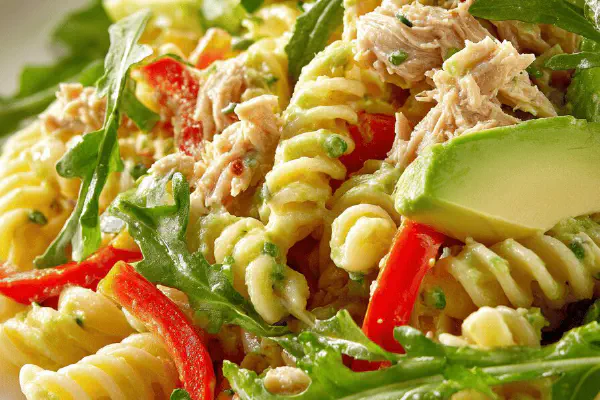 Herbed Pork Filet Creamy Pasta Salad