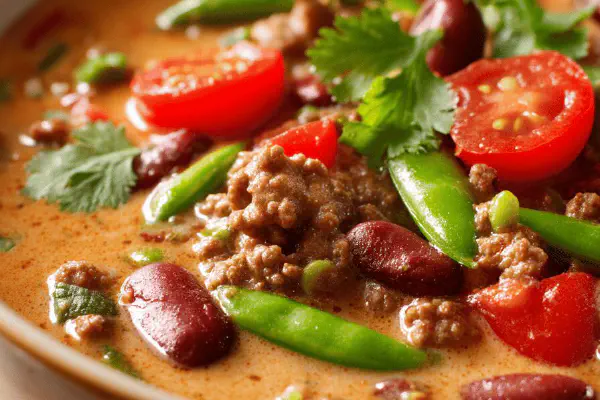 Vegetarian Edamame Chili