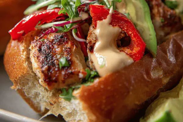 Chicken Naan Sandwiches