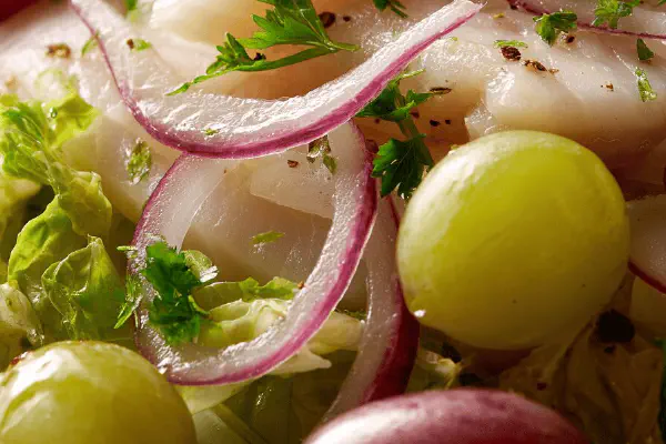 Black Rice Tofu Apple Salad